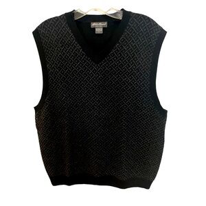 Eddie Bauer Men's Size L Vest in Black and Gray
